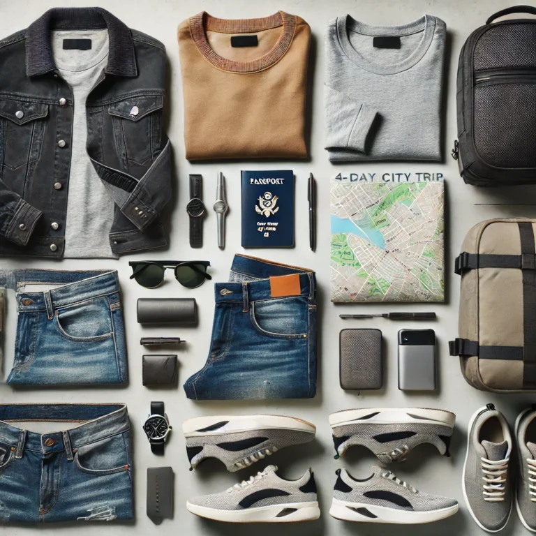 Men Packing List 4 Day City Trip: Essential Items for Urban Adventures