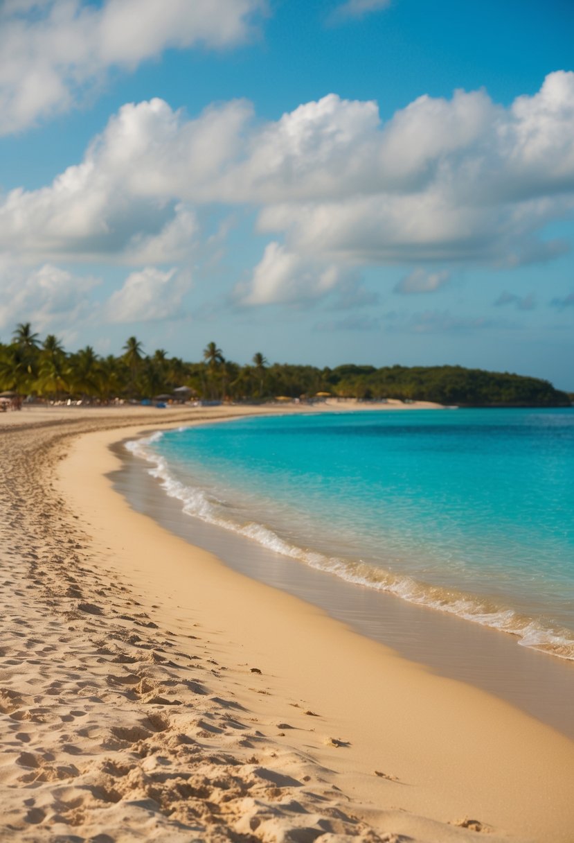 The golden sands of Playa Dorada stretch along the turquoise waters of Puerto Plata, one of the 5 best beaches in the Dominican Republic