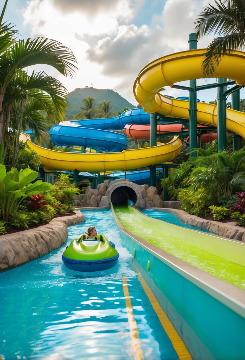 Thrilling water slides, lazy rivers, and tropical scenery at Volcano Bay Water Theme Park