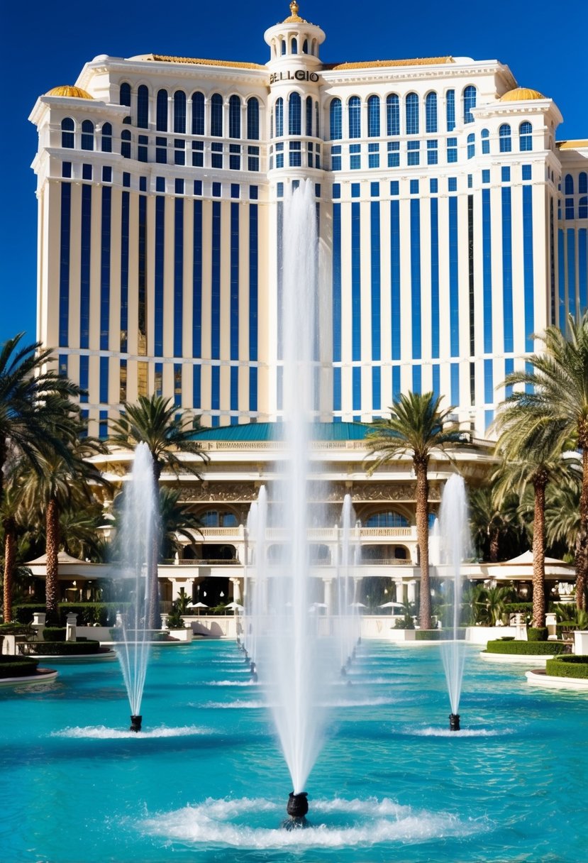 The Bellagio Hotel & Casino in Las Vegas, with its iconic fountains and luxurious architecture, stands as the premier resort destination on the famous Strip