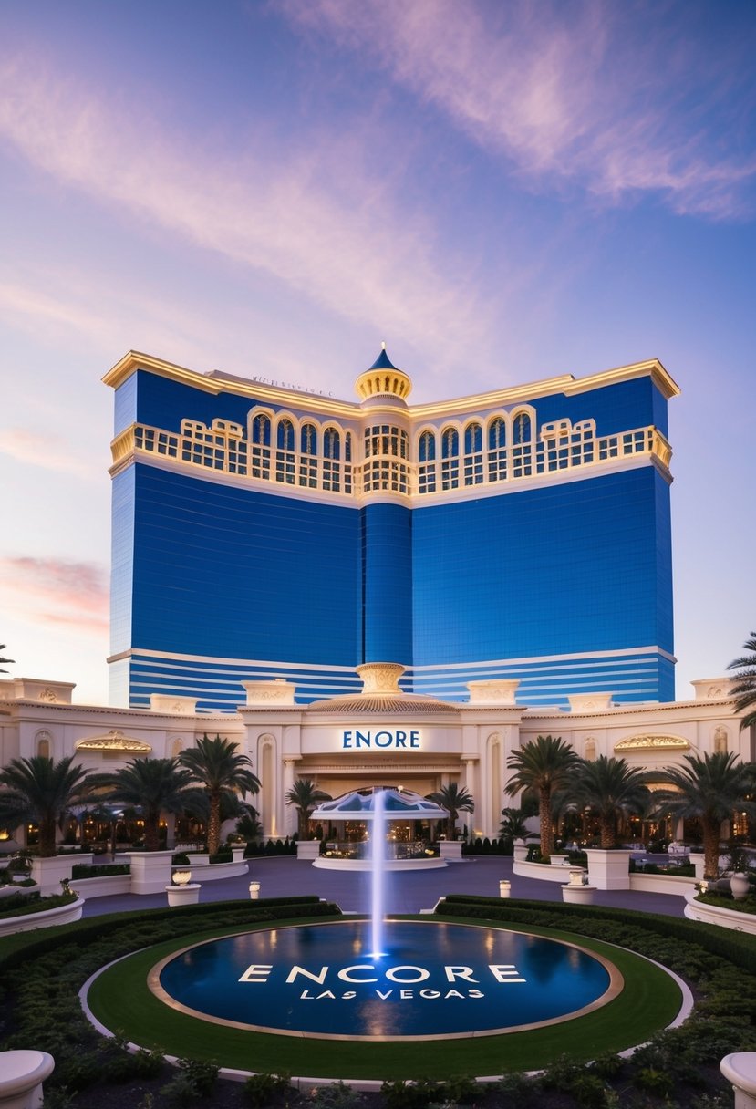 The iconic Encore at Wynn Las Vegas, with its stunning architecture and lush landscaping, stands as the epitome of luxury and opulence in the heart of the Las Vegas Strip