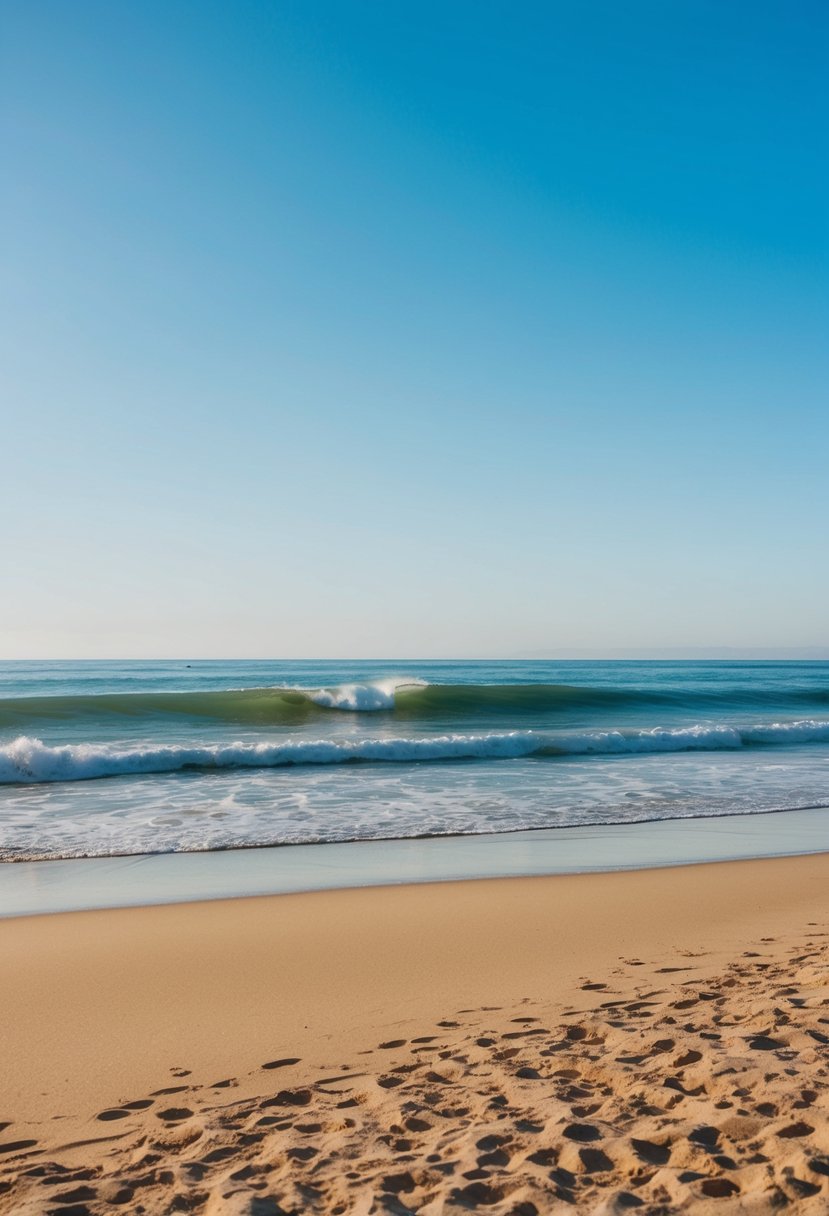 Golden sand, gentle waves, and clear blue skies at La Jolla Shores, one of California's top 5 beaches